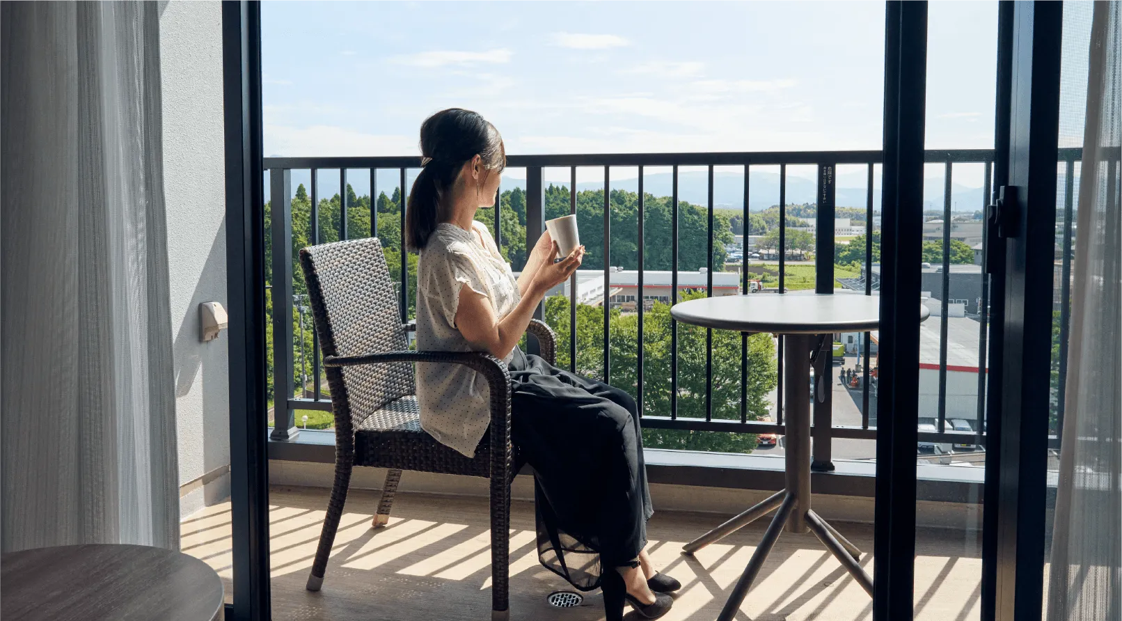 テラスで過ごすひととき